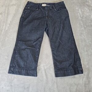 Banana Republic Jeans Womens 6 Dark Wash Cropped Casual Preppy Normcore‎
